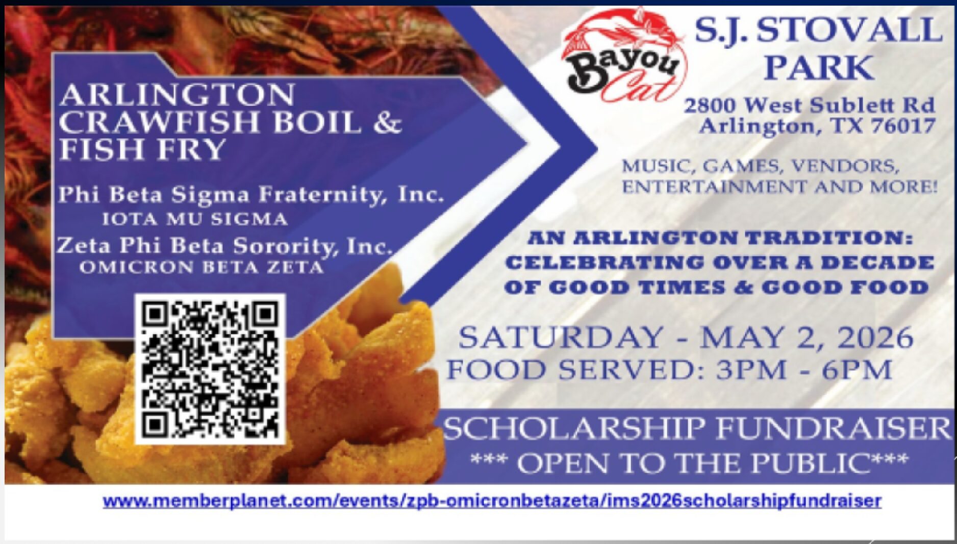 Arlington Crawfish Boil and Fish Fry